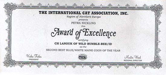 Tica Award of Excellence